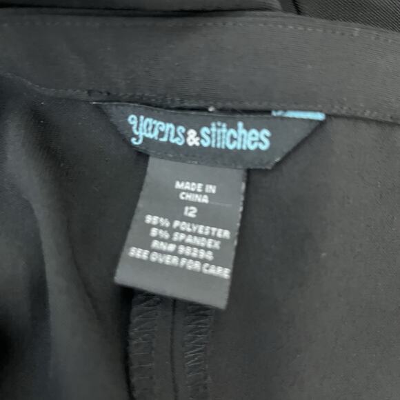 Black Pleated A-Line Maxi Skirt Size 12 Long Modest Formal Evening Wear - Picture 11 of 11